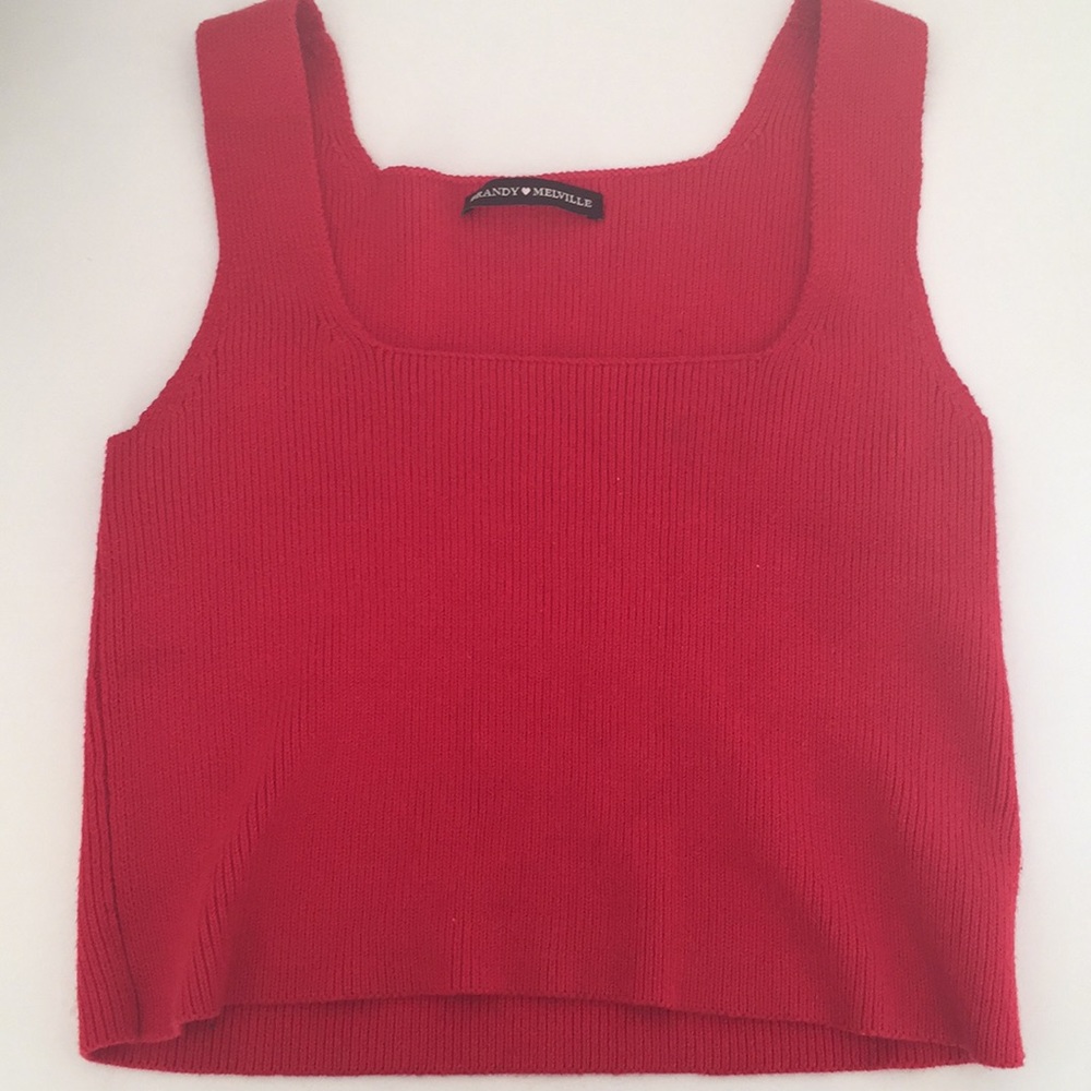 Brandy Melvile Red Tank Top